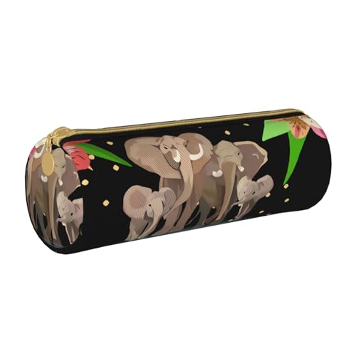 Hgbbdyyjj Personalisierbare, multifunktionale Aufbewahrungstasche aus Leder mit großem Fassungsvermögen, Motiv: Elefant, weiß, Einheitsgröße, Taschen-Organizer von Hgbbdyyjj