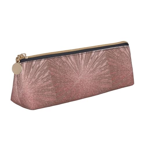 Hgbbdyyjj Personalisierbare, multifunktionale Aufbewahrungstasche aus Leder mit großem Fassungsvermögen, dreieckig, rotgoldfarben, weiß, Einheitsgröße, Taschen-Organizer von Hgbbdyyjj