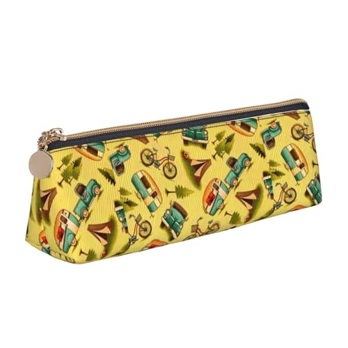 Hgbbdyyjj Personalisierbare, multifunktionale Aufbewahrungstasche mit großem Fassungsvermögen, dreieckig, Leder, für Schreibwaren, weiß, Einheitsgröße, Taschen-Organizer von Hgbbdyyjj