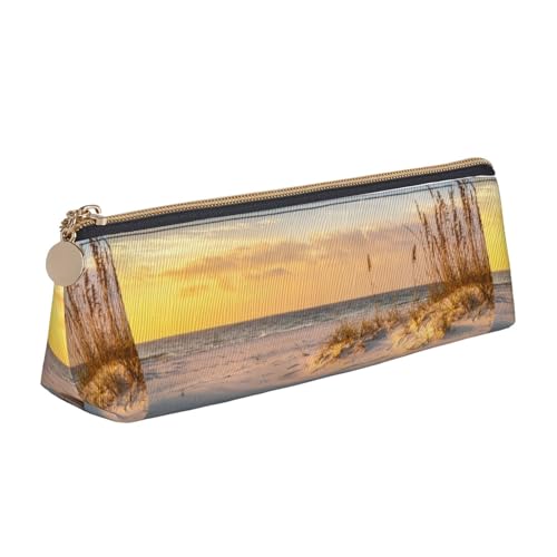 Hgbbdyyjj Sanddünen Multifunktions-Aufbewahrungstasche aus Leder mit großem Fassungsvermögen, dreieckig, personalisierbar, weiß, Einheitsgröße, Taschen-Organizer von Hgbbdyyjj