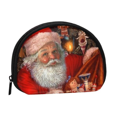 Hgbbdyyjj Santa'S Gift Bag Mini Shell Coin Purse - Compact Zippered Wallet For Coins, Keys & Small Items von Hgbbdyyjj