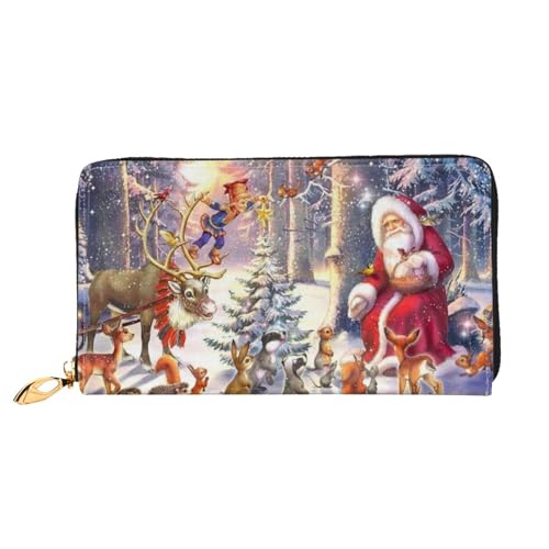 Hgbbdyyjj Santa and His Partner Premium Long Wallet for Men and Women - Zip Wallet in Pu Leather with 12 Card Slots and Coin Pocket Hgbbdyyjj Santa and His Partner Premium Long Wallet for Men and Women - Zip Wallet in Pu Leather with 12 Card Slots and Coin Pocket von Hgbbdyyjj