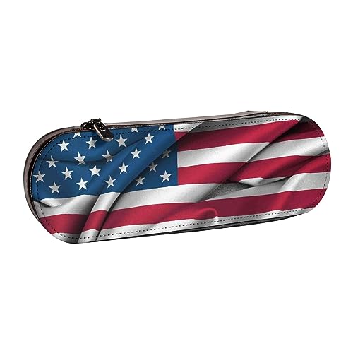 Hgbbdyyjj Stifteetui mit Flaggenmotiv, multifunktional, wasserdicht, Kosmetiktasche mit Klappen-Design, Schwarz , Einheitsgröße, Taschen-Organizer von Hgbbdyyjj