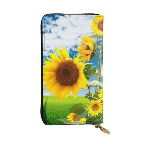Hgbbdyyjj Sunflower Butterfly Premium Long Wallet for Women - Pu Leather Zip Around Purse with 12 Card Slots & Coin Pocket Hgbbdyyjj Sunflower Butterfly Premium Long Wallet for Women - Pu Leather Zip Around Purse with 12 Card Slots & Coin Pocket von Hgbbdyyjj