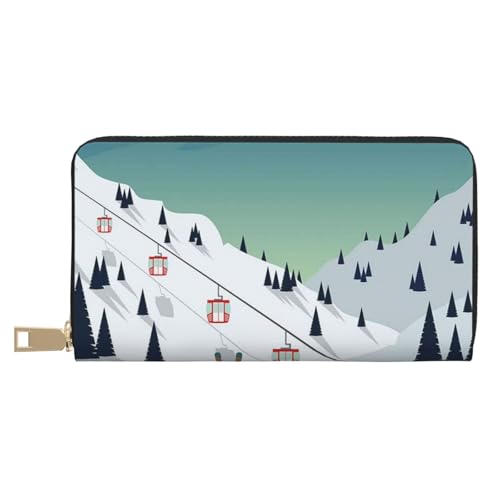 Hgbbdyyjj Winter Landschaft Premium Lange Geldbörse für Damen und Herren - Reißverschluss Geldbörse aus PU-Leder mit 12 Kartenfächern und Münzfach Hgbbdyyjj Winter Landschaft Premium Lange Geldbörse für Damen und Herren - Reißverschluss Geldbörse aus PU-Leder mit 12 Kartenfächern und Münzfach von Hgbbdyyjj
