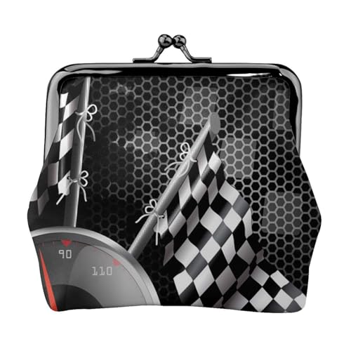 Karierte Flagge Racing Personalisierte Unisex Bedruckte Münzbörse – Premium Mikrofaser Leder Geldbörse mit Schnappverschluss Karierte Flagge Racing Personalisierte Unisex Bedruckte Münzbörse – Premium Mikrofaser Leder Geldbörse mit Schnappverschluss von Hgbbdyyjj
