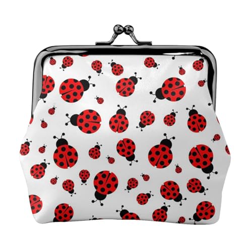 Ladybug Personalisierte Unisex Bedruckte Münzbörse - Premium Mikrofaser Leder Geldbörse mit Schnappverschluss von Hgbbdyyjj