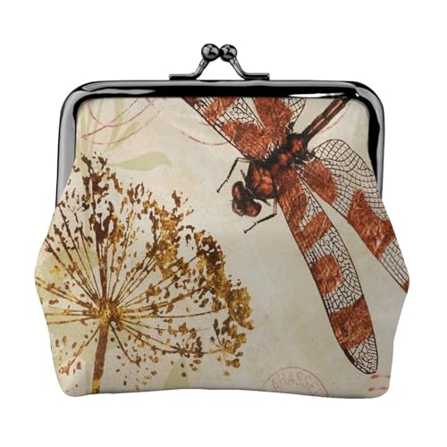 Libelle Bee Personalisierte Unisex Bedruckte Münzbörse - Premium Mikrofaser Leder Geldbörse mit Schnappverschluss von Hgbbdyyjj