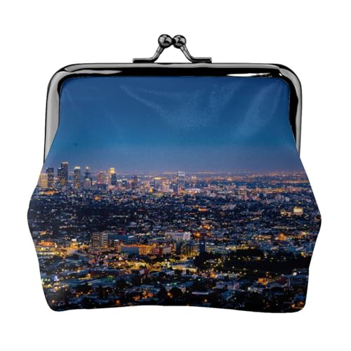 Los Angeles Personalisierte Unisex Bedruckte Münzgeldbörse – Premium Mikrofaser Leder Geldbörse mit Schnappverschluss von Hgbbdyyjj