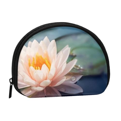 Lotus Flowers Mini Shell Coin Purse - Compact Zippered Wallet for Coins, Keys & Small Items Lotus Flowers Mini Shell Coin Purse - Compact Zippered Wallet for Coins, Keys & Small Items von Hgbbdyyjj