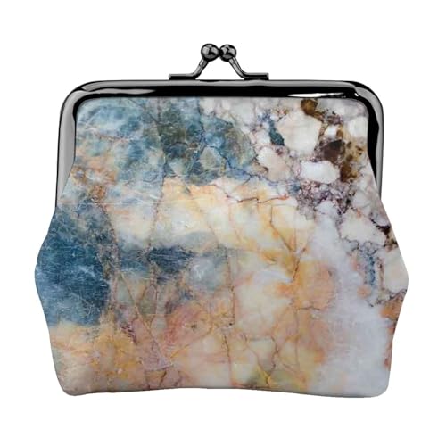 Marble Personalisierte Unisex bedruckte Münzgeldbörse – Premium Mikrofaser Leder Geldbörse mit Schnappverschluss von Hgbbdyyjj