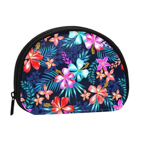 Mini-Münzgeldbörse mit Blumenmuster, kompakt, mit Reißverschluss für Münzen, Schlüssel und kleine Gegenstände, Blau Mini-Münzgeldbörse mit Blumenmuster, kompakt, mit Reißverschluss für Münzen, Schlüssel und kleine Gegenstände, Blau von Hgbbdyyjj