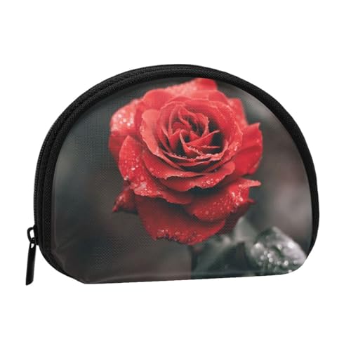 Mini-Münzgeldbörse mit Rosenblüte, kompakte Geldbörse mit Reißverschluss für Münzen, Schlüssel und kleine Gegenstände Mini-Münzgeldbörse mit Rosenblüte, kompakte Geldbörse mit Reißverschluss für Münzen, Schlüssel und kleine Gegenstände von Hgbbdyyjj