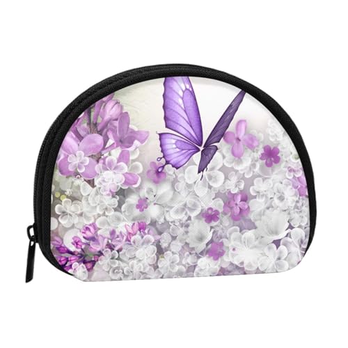 Mini-Münzgeldbörse mit Schmetterlingen, kompakte Geldbörse mit Reißverschluss für Münzen, Schlüssel und kleine Gegenstände von Hgbbdyyjj