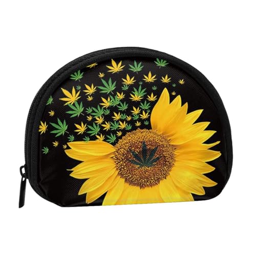 Mini-Münzgeldbörse mit Sonnenblume – kompakte Geldbörse mit Reißverschluss für Münzen, Schlüssel und kleine Gegenstände Mini-Münzgeldbörse mit Sonnenblume – kompakte Geldbörse mit Reißverschluss für Münzen, Schlüssel und kleine Gegenstände von Hgbbdyyjj
