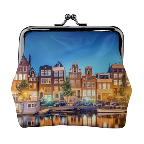 Night View Personalisierte Unisex bedruckte Münzgeldbörse – Premium Mikrofaser Leder Geldbörse mit Schnappverschluss von Hgbbdyyjj