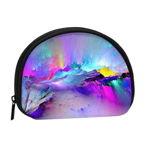 Northern Lights Painting Mini Shell Coin Purse - Compact Zippered Wallet for Coins, Keys & Small Items Northern Lights Painting Mini Shell Coin Purse - Compact Zippered Wallet for Coins, Keys & Small Items von Hgbbdyyjj