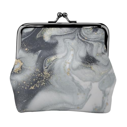 Personalisierbare, bedruckte Münzgeldbörse aus hochwertigem Mikrofaser-Leder mit Schnappverschluss, Grau mit Marmorstreifen Personalisierbare, bedruckte Münzgeldbörse aus hochwertigem Mikrofaser-Leder mit Schnappverschluss, Grau mit Marmorstreifen von Hgbbdyyjj