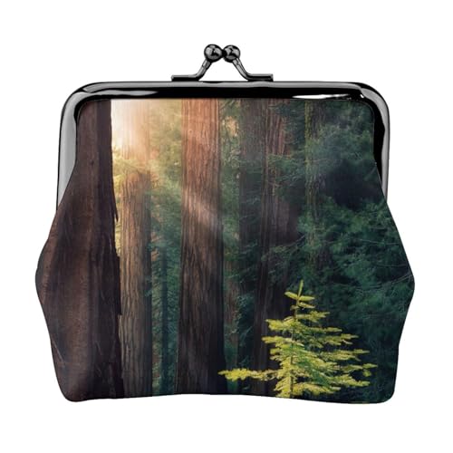 Personalisierte Geldbörse mit Aufdruck "Morning Sunlight in Wilderness" – Premium-Mikrofaser-Ledergeldbörse mit Schnappverschluss von Hgbbdyyjj