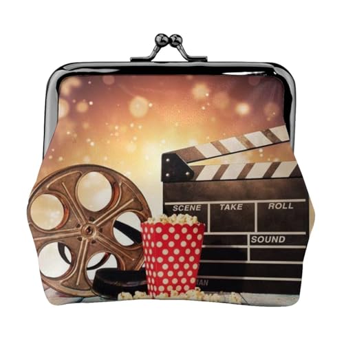 Popcorn and Film Equipment Personalisierte Unisex Bedruckte Münzbörse - Premium Mikrofaser Leder Geldbörse mit Schnappverschluss von Hgbbdyyjj
