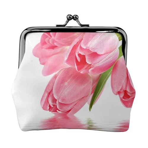 Pretty Floral Personalisierte Unisex bedruckte Münzgeldbörse – Premium Mikrofaser Leder Geldbörse mit Schnappverschluss von Hgbbdyyjj