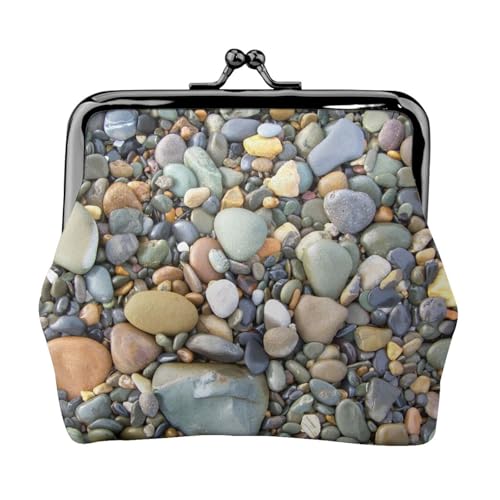 Pretty Stones Personalisierte Unisex bedruckte Münzgeldbörse – Premium Mikrofaser Leder Geldbörse mit Schnappverschluss von Hgbbdyyjj