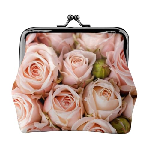Roses Personalisierte Unisex bedruckte Münzgeldbörse – Premium Mikrofaser Leder Geldbörse mit Schnappverschluss von Hgbbdyyjj