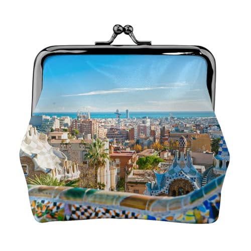 Spanien Water City Personalisierte Unisex Bedruckte Münzbörse - Premium Mikrofaser Leder Geldbörse mit Schnappverschluss von Hgbbdyyjj