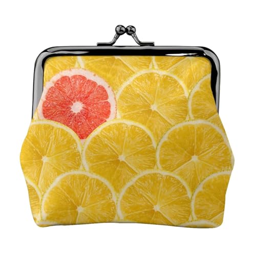 Summer Lemon Personalisierte Unisex Bedruckte Münzgeldbörse – Premium Mikrofaser Leder Geldbörse mit Schnappverschluss von Hgbbdyyjj