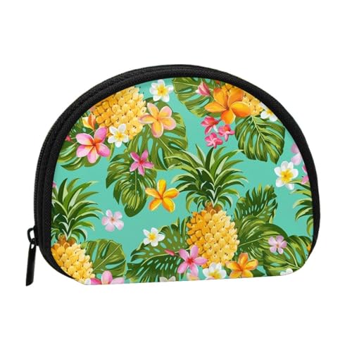 Tropical Fruit Pineapple Mini Shell Coin Purse - Compact Zippered Wallet for Coins, Keys & Small Items Tropical Fruit Pineapple Mini Shell Coin Purse - Compact Zippered Wallet for Coins, Keys & Small Items von Hgbbdyyjj