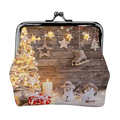 Weihnachten und Geschenk Personalisierte Unisex Bedruckte Münzbörse - Premium Mikrofaser Leder Geldbörse mit Schnappverschluss von Hgbbdyyjj