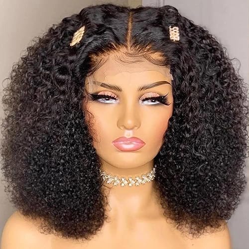 Soft Bob Glueless Natural 180Density Curly Lace Front Perücke Für Frauen Babyhair Vorgezupft Hitzebeständig Täglich Soft Bob Glueless Natural 180Density Curly Lace Front Perücke Für Frauen Babyhair Vorgezupft Hitzebeständig Täglich von Hgvcfcv