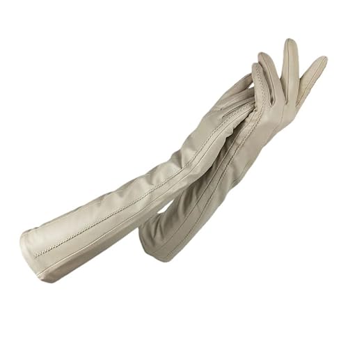 Hgvcfcv Damen-Handschuhe, Winter, warm, Kaschmirfutter, lange Handschuhe, Ellenbogen-Arm-Ärmel, Kunstleder, beige, 8 1/2 Hgvcfcv Damen-Handschuhe, Winter, warm, Kaschmirfutter, lange Handschuhe, Ellenbogen-Arm-Ärmel, Kunstleder, beige, 8 1/2 von Hgvcfcv