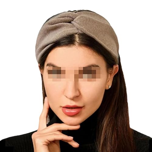 Hgvcfcv Damen Sport Mode Haarband Gestrickt Breit Stirnband Kaschmir Elastisch Schwarz Stirnband Damen Hijab Winter von Hgvcfcv