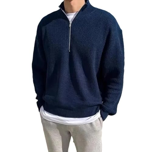 Hgvcfcv Frühling Herbst Männer Lose Halbhoher Kragen Reißverschluss Pullover Gestrickte Pullover Jacke Herren Pullover Hgvcfcv Frühling Herbst Männer Lose Halbhoher Kragen Reißverschluss Pullover Gestrickte Pullover Jacke Herren Pullover von Hgvcfcv