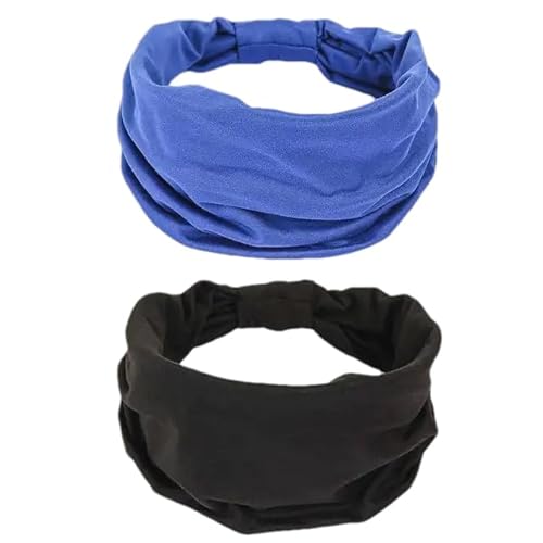 Hgvcfcv Stirnband Damen Haarschmuck Einfarbig Breite Stirnband Schal Gesichtswäsche Make-up Haarband Sport Laufen von Hgvcfcv