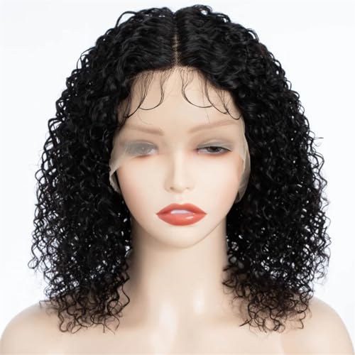 Lockiges Haar-Perücken Für Frauen, 13 X 6 X 1 Tiefe Welle, Bob-Spitze-Front-Perücken, Hightlight-Farbige, Leimlose Brasilianische Haar-Perücken von Hgvcfcv
