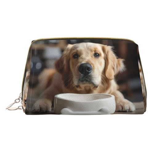 Hgvcse Kosmetiktasche aus PVC-Leder, Hundeknochenform, mit Reißverschluss, für Reisen, Kosmetik, Organizer, täglicher Gebrauch, Weiß, Einheitsgröße, Weiß, One Size von Hgvcse