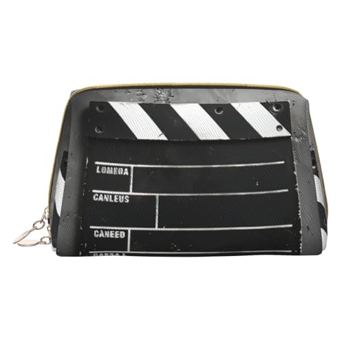 Hgvcse Make-up-Klassiker-Schindeltasche aus PVC-Leder, mit Reißverschluss, Reise-Kosmetik-Organizer, für den täglichen Gebrauch, Weiß, Einheitsgröße, Weiß, One Size von Hgvcse