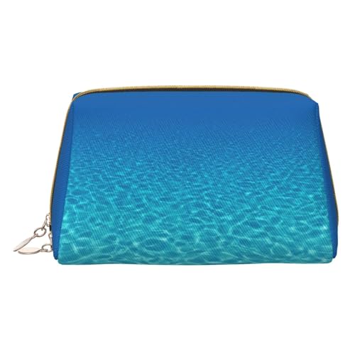 Hgvcse Make-up-Tasche aus PVC-Leder, Unterwasser-Landschaft, Reißverschluss, Reise-Kosmetik-Organizer, täglicher Gebrauch, Aufbewahrungstasche, Weiss/opulenter Garten, Einheitsgröße von Hgvcse