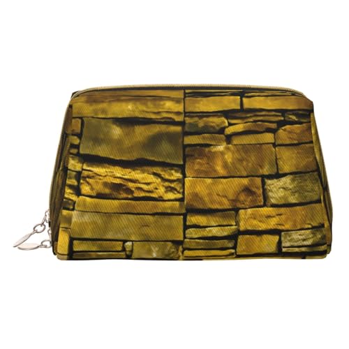 Hgvcse PVC-Leder, rustikale Wandtasche, Reißverschluss, Reise-Kosmetik-Organizer für den täglichen Gebrauch, Weiß, Einheitsgröße, Weiß, One Size von Hgvcse