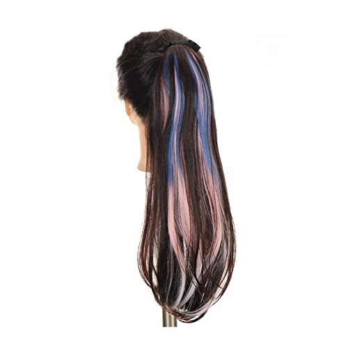 Pferdeschwanz Haarteil Mode Synthetik 45/55 cm gemischte Farbe Pferdeschwanz Haarteil weicher langer gerader Pferdeschwanz Verlängerungen Clip in gerader Pferdeschwanz for Frauen Mädchen Pferdeschwanz Pferdeschwanz Haarteil Mode Synthetik 45/55 cm gemischte Farbe Pferdeschwanz Haarteil weicher langer gerader Pferdeschwanz Verlängerungen Clip in gerader Pferdeschwanz for Frauen Mädchen Pferdeschwanz von Hhmmei2024-23