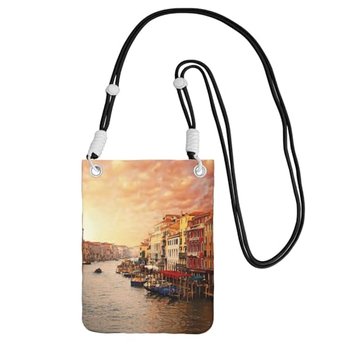 Hhwwtye Schöne Venedig C View Printing Universal Crossbody Handy Geldbörse Packtasche für Outdoor Sport Handy Tragetasche, Schwarz , Einheitsgröße Hhwwtye Schöne Venedig C View Printing Universal Crossbody Handy Geldbörse Packtasche für Outdoor Sport Handy Tragetasche, Schwarz , Einheitsgröße von Hhwwtye