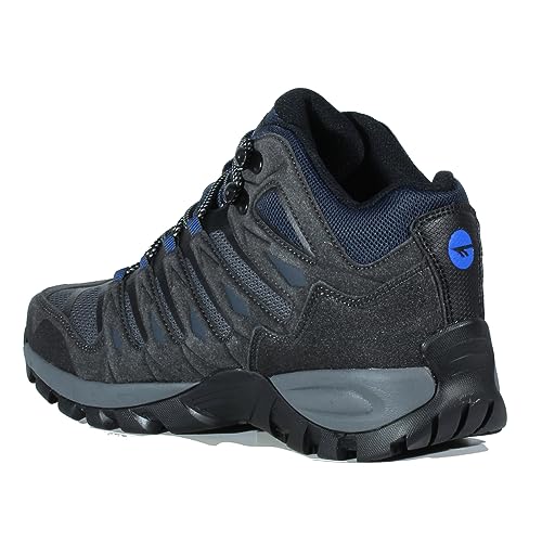 HI-TEC CORZO MID/TORCA MID, Wanderstiefel für Herren, wasserdichte und atmungsaktive Dri-Tec®-Membran, Kohle / Blau (Charcoal Nau, 41 EU von Hi-Tec