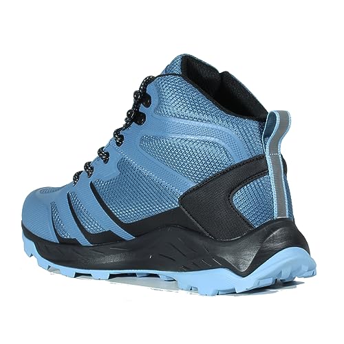 HI-TEC MUFLON Mid Damenstiefel, Wanderstiefel, wasserdicht, für Trekking, Toubkal Mid Wp Wo S Powder Blue Lt Blue, 39 EU von Hi-Tec