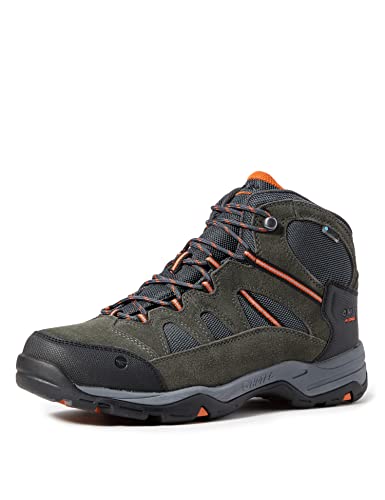 Hi-Tec Herren Banderra Ii Wp Breit High Rise Wanderschuhe, Grau Charcoal Graphite Burnt Orange 51, 41 EU von Hi-Tec