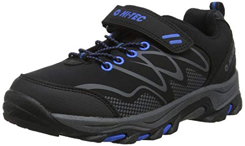 Hi-Tec Blackout Low Junior Trekking-& Wanderstiefel, Schwarz (Black/Blue 21), 30 EU von Hi-Tec