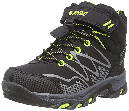 Hi-Tec Blackout MID WP JR Walking-Schuh, Black Lime, 34 EU von Hi-Tec