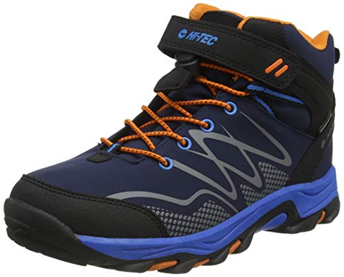 Hi-Tec Blackout MID WP JR Walking-Schuh, Marineblau Orange Seeblau, 37 EU von Hi-Tec