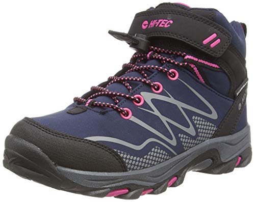 Hi-Tec Blackout MID WP JRG Walking-Schuh, Marineblau, Magenta, 34 EU von Hi-Tec